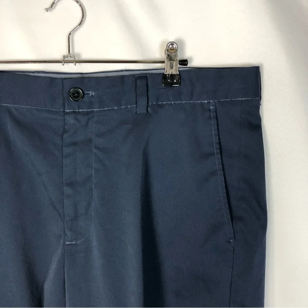 Brooks Brothers Navy‎ Blue Flat Front Chino Shorts 36